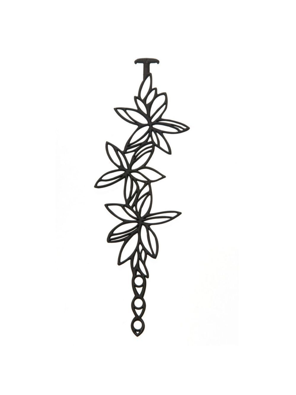 Batucada Hawaii floral black bracelet NEW tattoo look Eco Friendly Vegan
